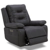 CALDWELL - TAHOE CHARCOAL Power Swivel Glider Recliner