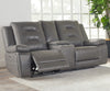 CALDWELL - TAHOE CHARCOAL Power Console Loveseat