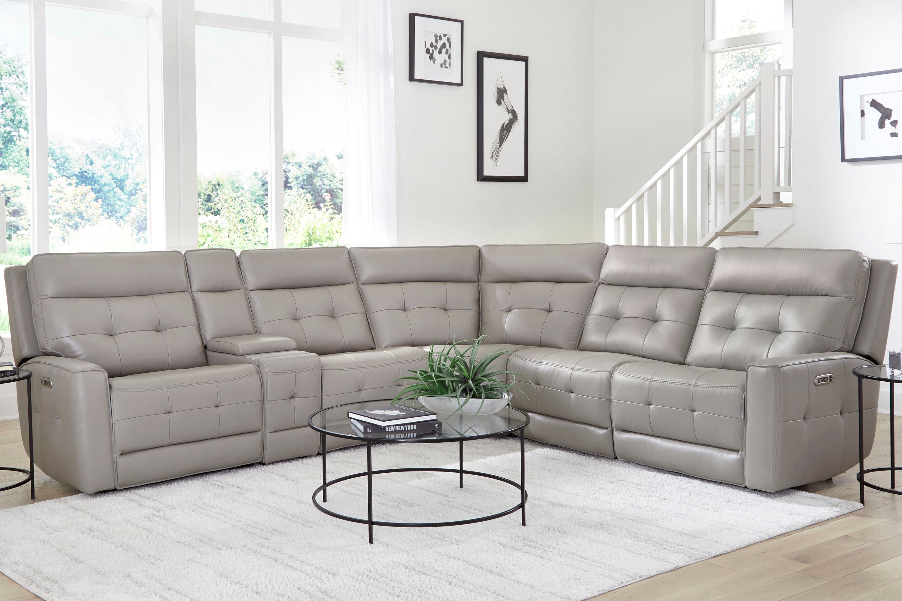 変身／couch>>case CANTERBURY - PEWTER 6pc Zero Gravity Modular Power Reclining