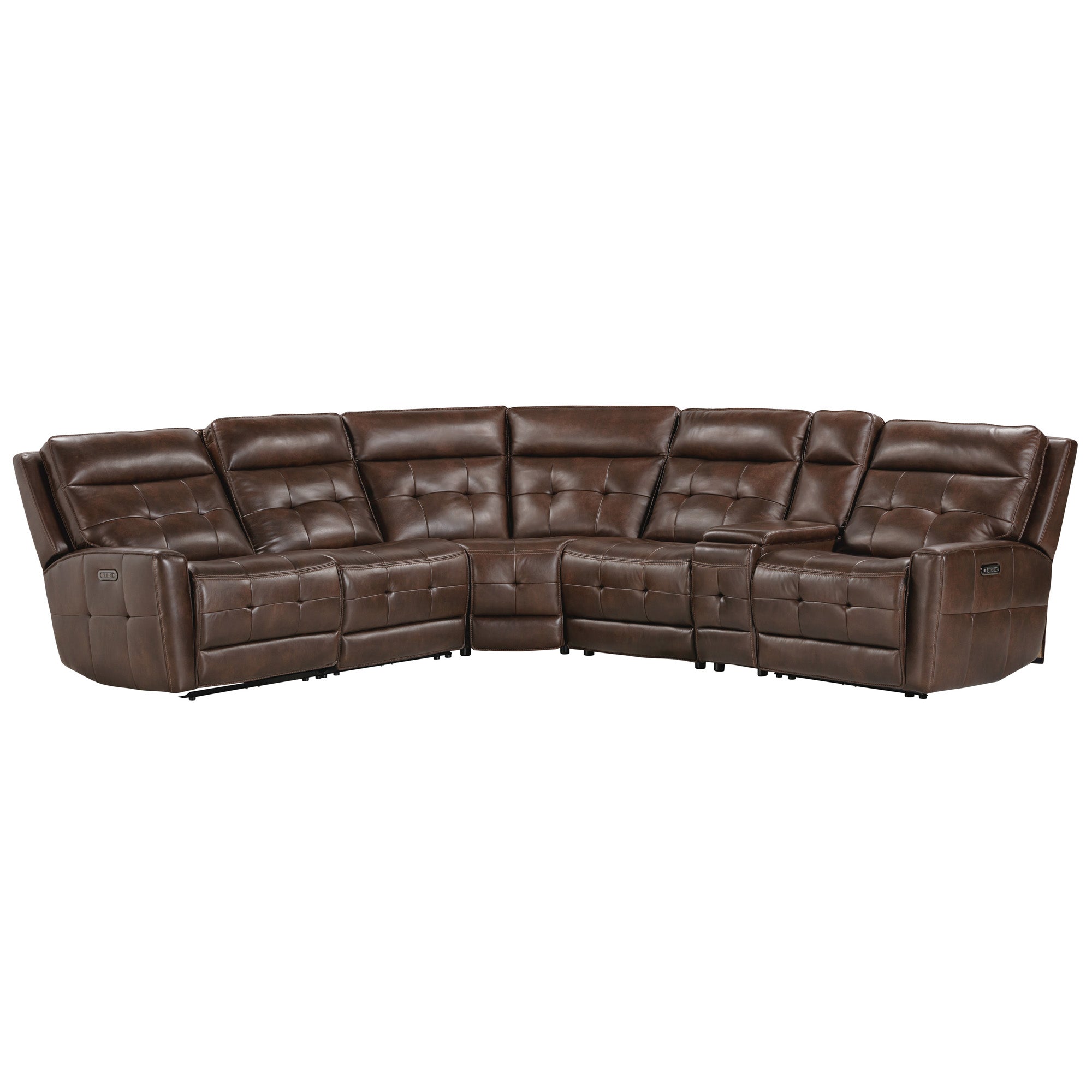 CANTERBURY - ACORN 6pc Zero Gravity Modular Power Reclining Sectional