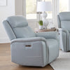 CASCADE - SEA MIST GREY Power Recliner w. Power Headrest