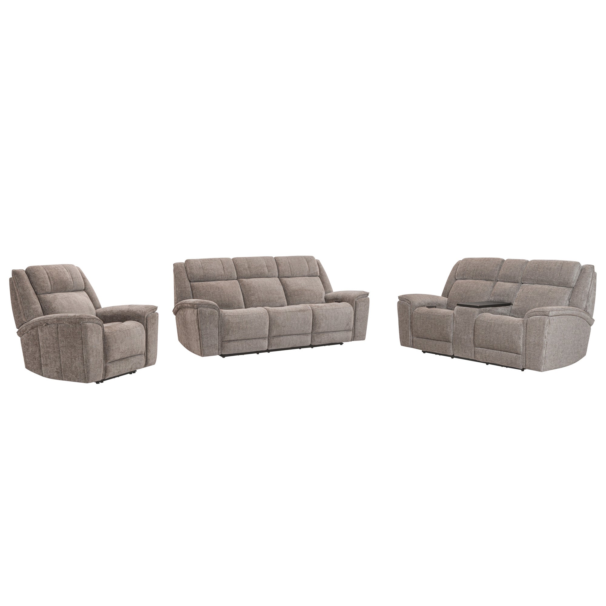 COLTON - BRANSON TWEED Power Zero Gravity Sofa Group with Immersive Audio
