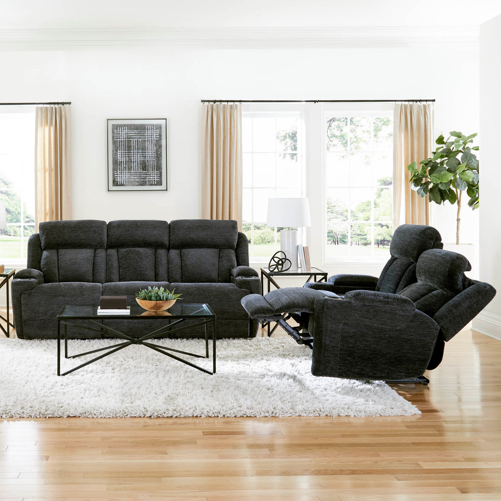DALTON - LUCKY CHARCOAL Power Loveseat - Parker House Furniture