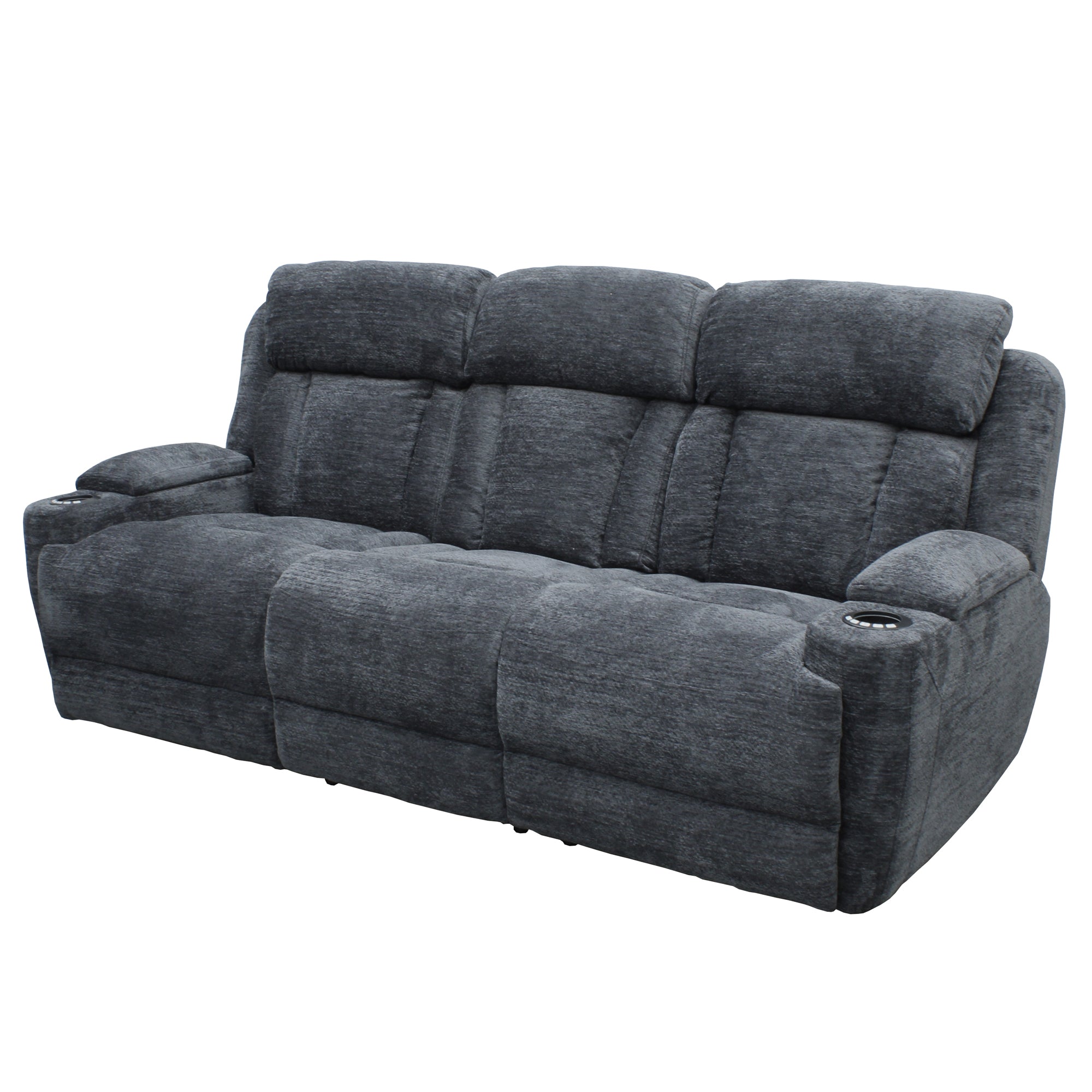 DALTON - LUCKY CHARCOAL Power Sofa
