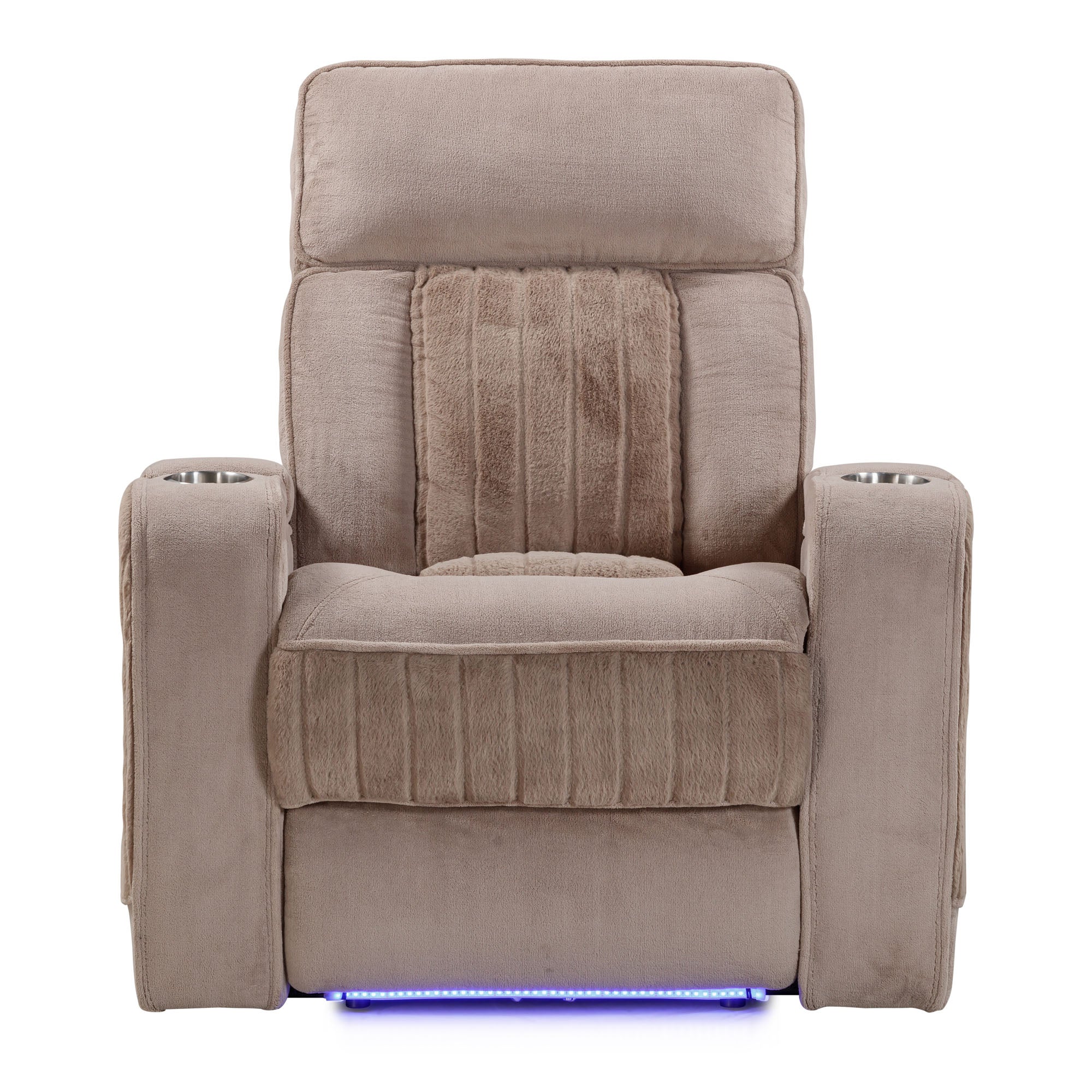 EQUINOX - MUSHROOM Power Recliner with Power Headrest