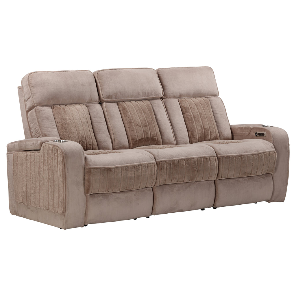 EQUINOX - MUSHROOM Power Sofa with Power Headrests - Parker House