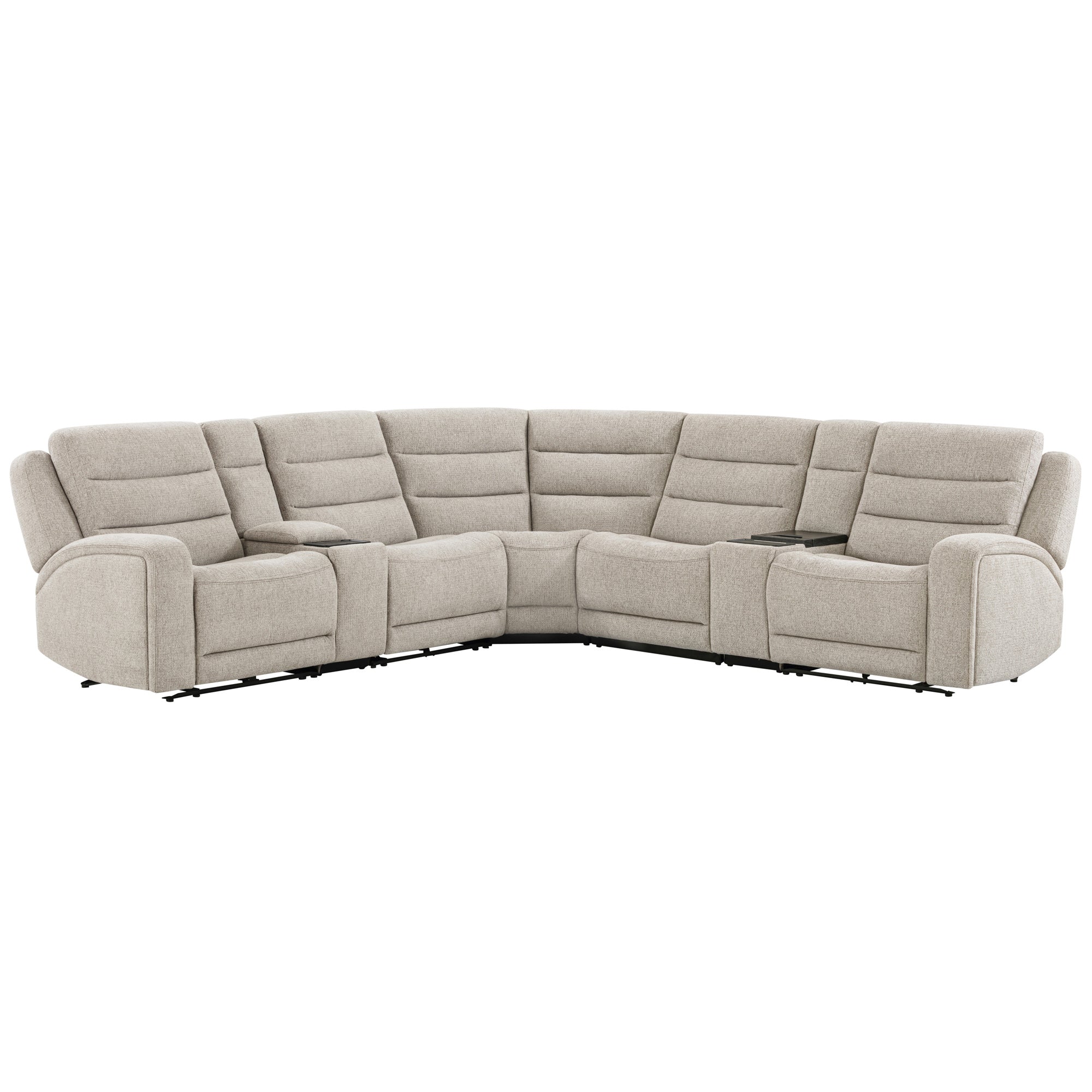 FELIX - MARI FAWN 6pc Power Zero Gravity Modular Sectional with Power Headrest