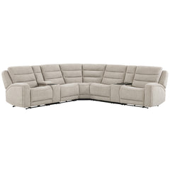 FELIX - MARI FAWN 6pc Power Zero Gravity Modular Sectional with