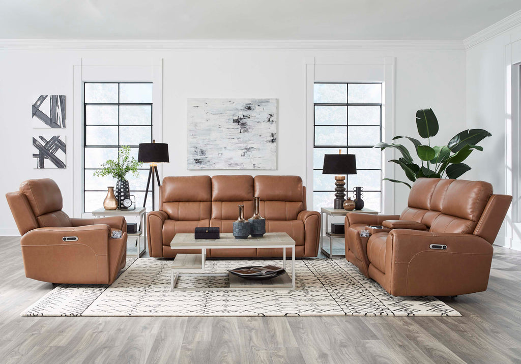 HANCOCK - APPLE CIDER Power Zero Gravity Console Loveseat - Parker