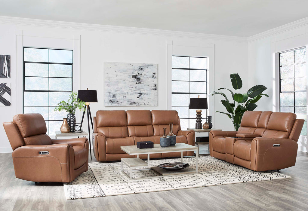 HANCOCK - APPLE CIDER Power Zero Gravity Console Loveseat - Parker