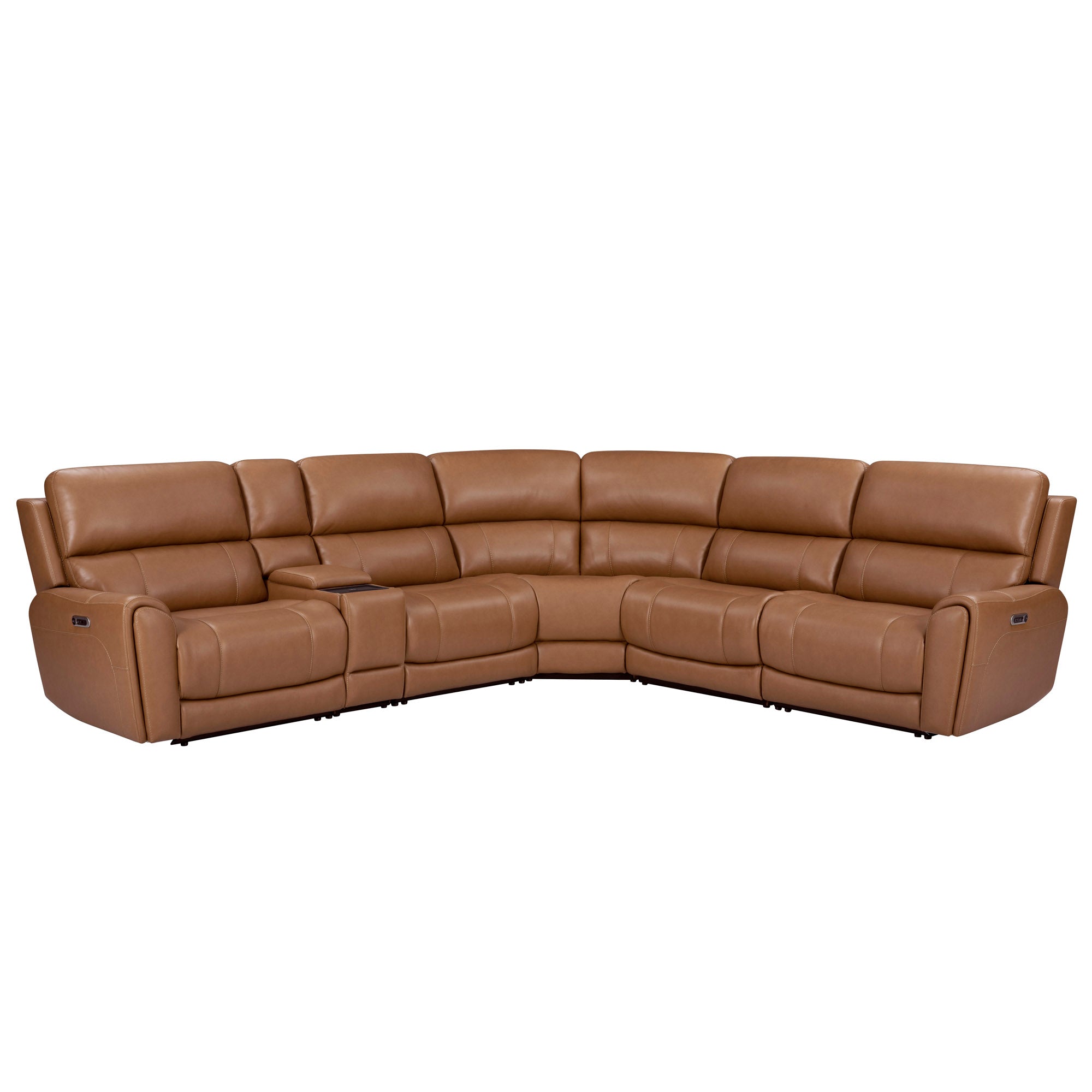 HANCOCK - APPLE CIDER 6pc Power Zero Gravity Modular Sectional with Power Headrest & Lumbar