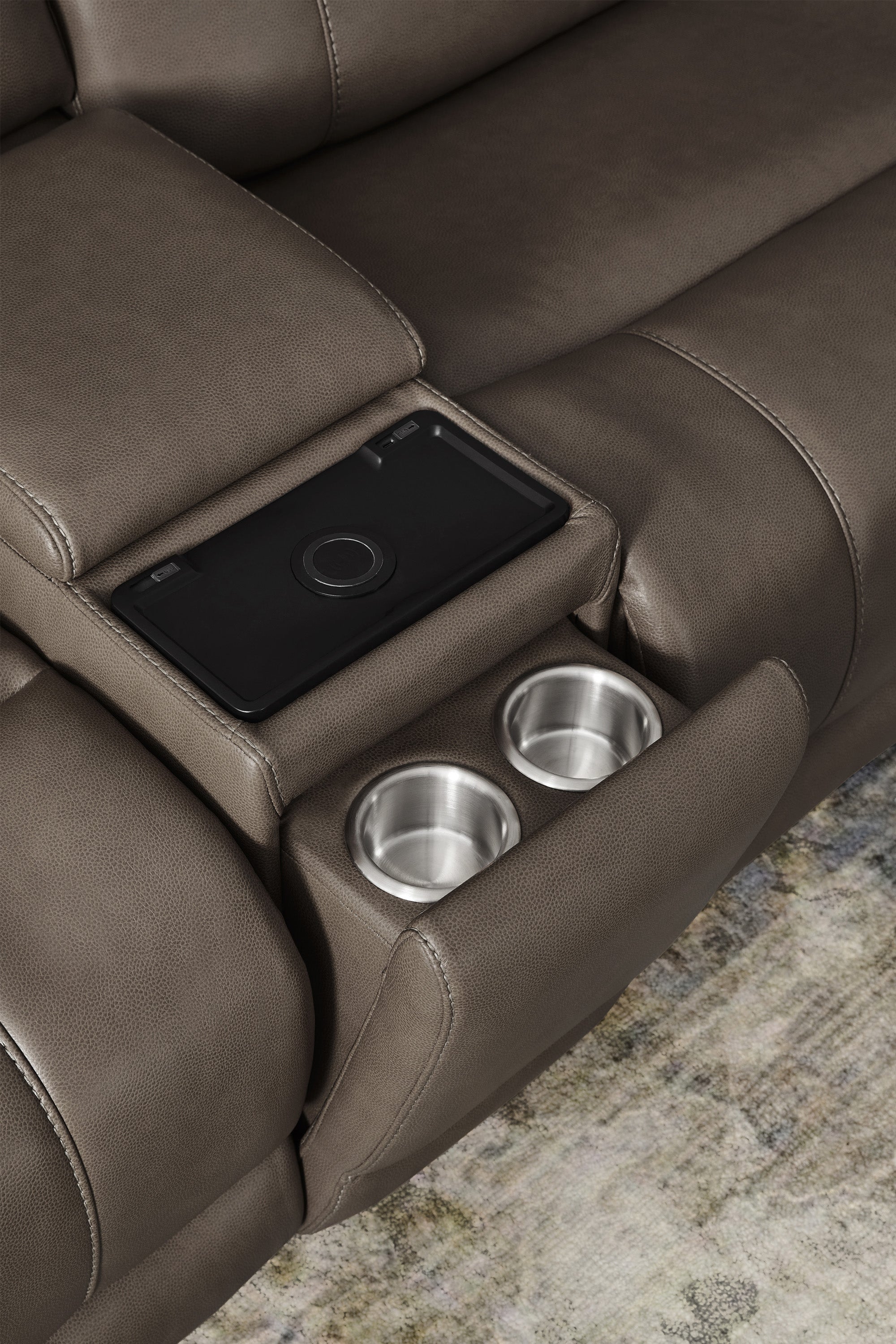 HANCOCK - BETTE HAZEL 6pc Power Zero Gravity Modular Sectional with Power Headrest & Lumbar