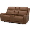 HAYWOOD - BUTTERNUT Power Console Loveseat with Power Headrests