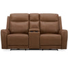 HAYWOOD - BUTTERNUT Power Console Loveseat with Power Headrests