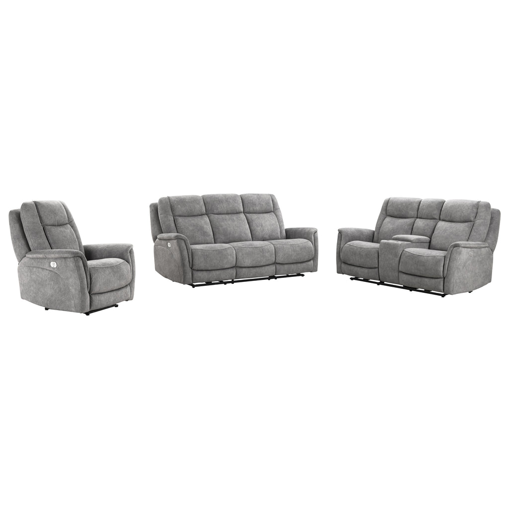 LINUS - HUDSON GREY Power Zero Gravity Sofa - Parker House Furniture