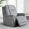 LINUS - HUDSON GREY Power Zero Gravity Recliner