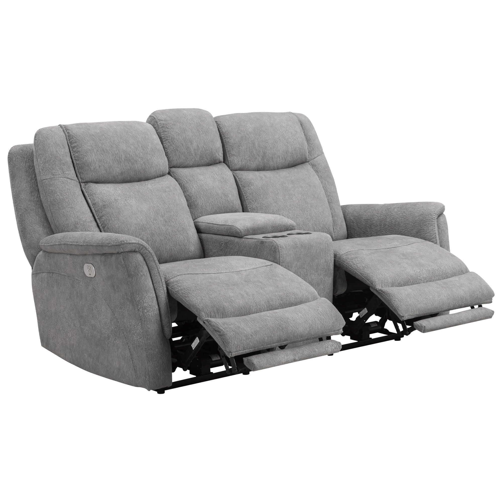 LINUS - HUDSON GREY Power Zero Gravity Console Loveseat - Parker