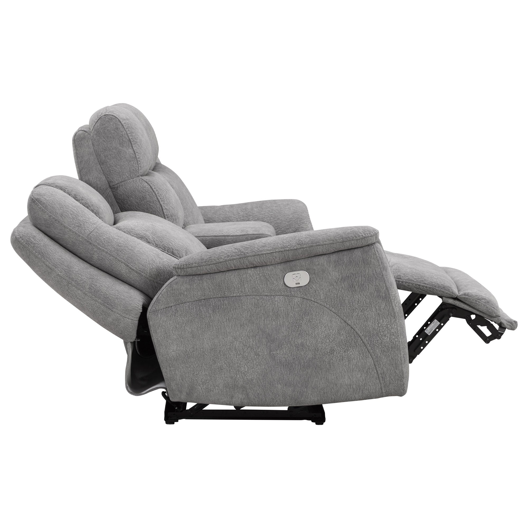 LINUS - HUDSON GREY Power Zero Gravity Console Loveseat - Parker