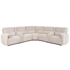 MODESTO - BUTTERCREAM 7pc Modular Power Reclining Sectional with