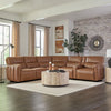 MODESTO - SABLE 6pc Modular Power Reclining Sectional with Power Adjustable Headrests