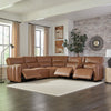 MODESTO - SABLE 6pc Modular Power Reclining Sectional with Power Adjustable Headrests