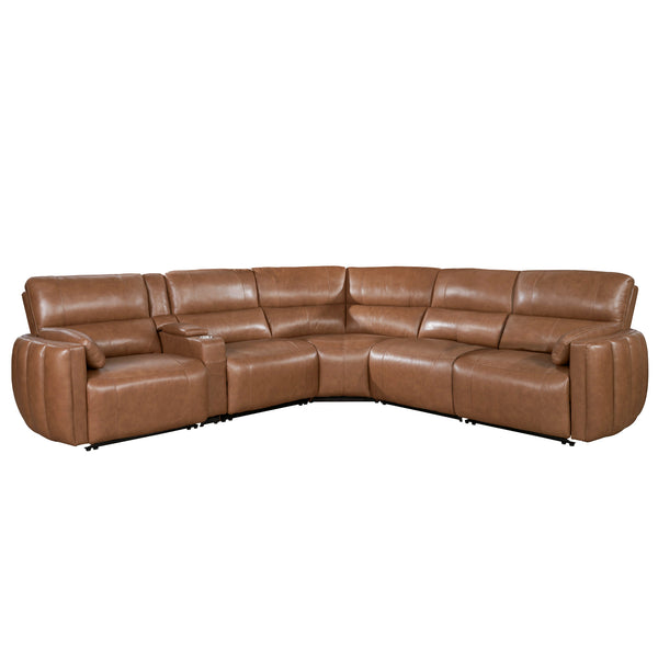 MODESTO - SABLE 6pc Modular Power Reclining Sectional with Power