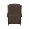 NORTHFIELD - Walnut Whirl Power High Leg Recliner with Power Headrest