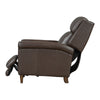 NORTHFIELD - Walnut Whirl Power High Leg Recliner with Power Headrest