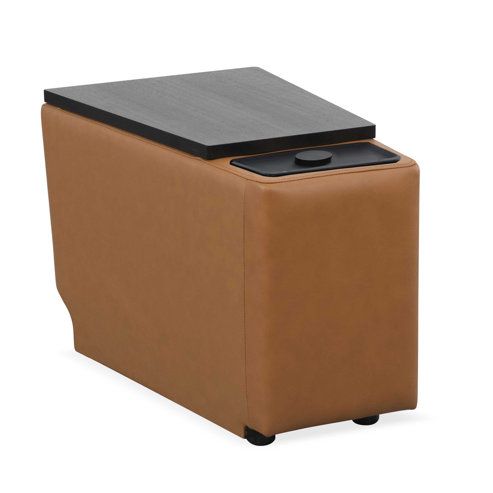 PHOENIX - AUTUMN CARAMEL Wedge Console with Wireless Charger