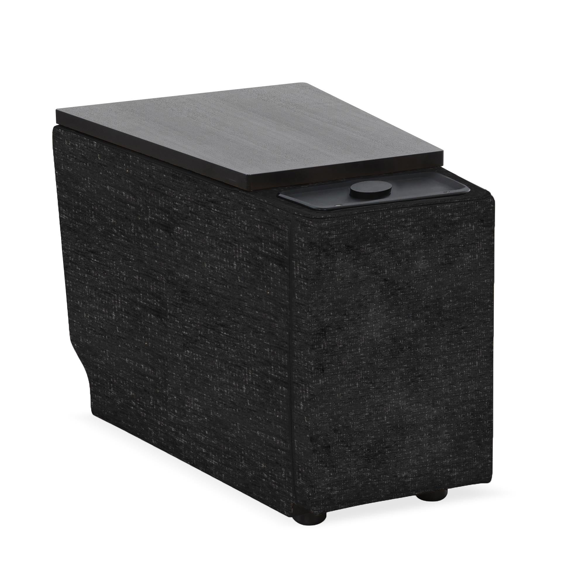 PHOENIX - CABOT EBONY Wedge Console with Wireless Charger