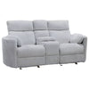 RADIUS - MEGA GREY Power Glider Console Loveseat