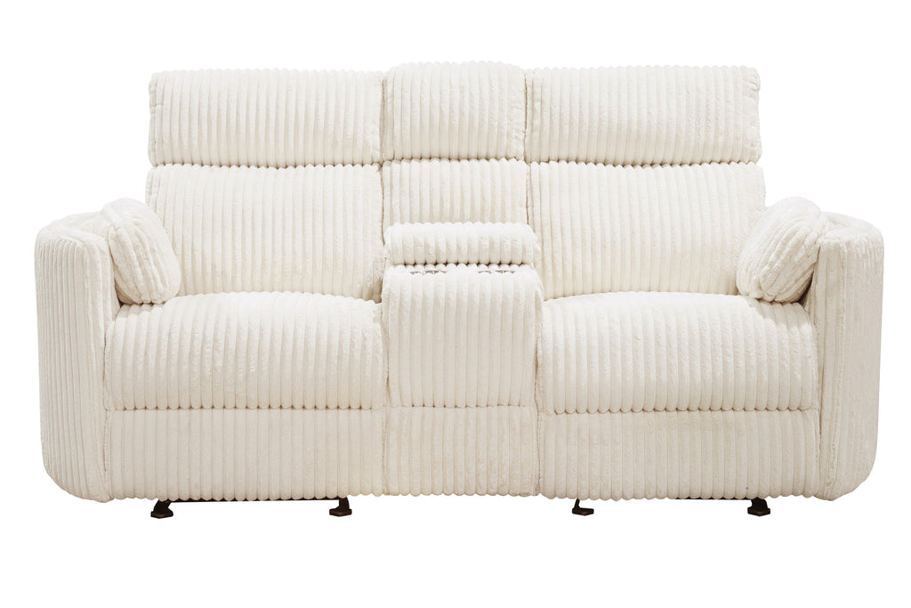 RADIUS - MEGA IVORY Power Glider Console Loveseat - Parker House