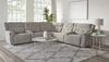 RICHLAND - BRISTOL GREY 7pc Modular Power Reclining Sectional with Power Adjustable Headrests