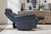 REMMINGTON - VINTAGE NAVY Power Swivel Glider Recliner