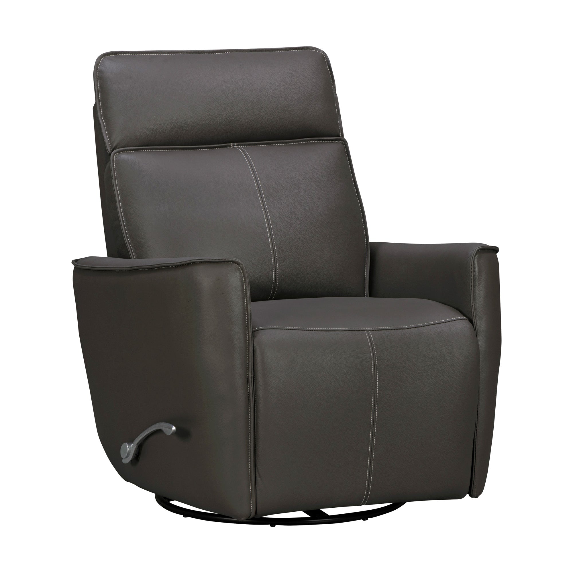 ROXY - ABBY DARK GREY Manual Swivel Glider Recliner