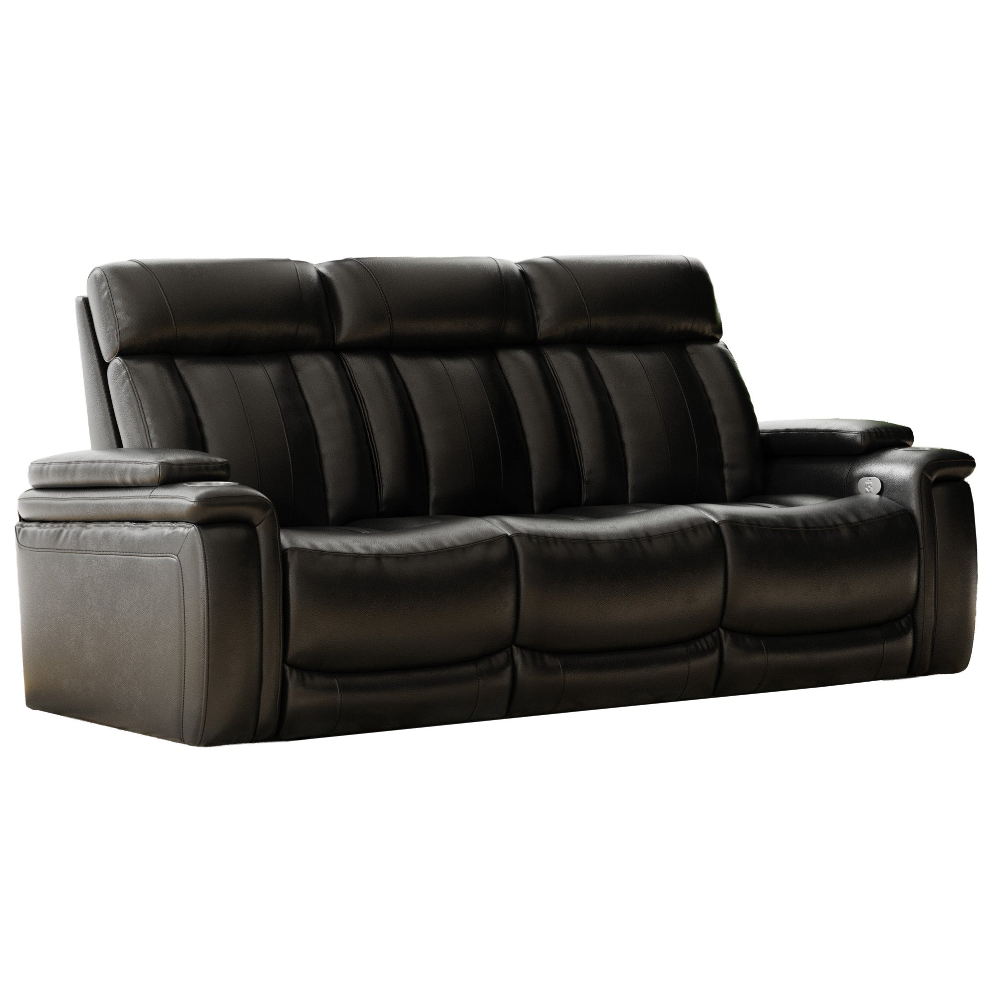 ROYCE - MIDNIGHT Power Drop Down Console Sofa