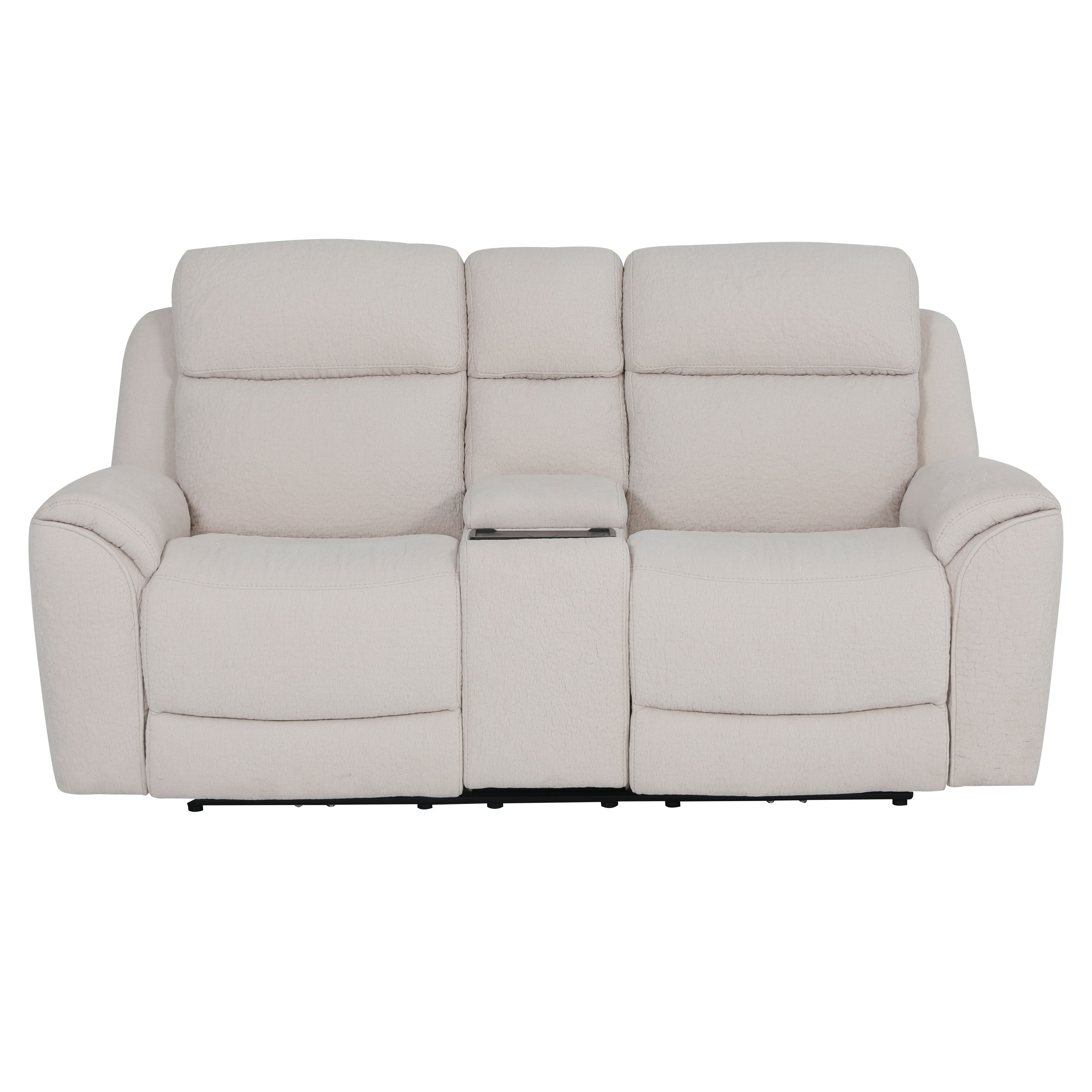 SEBASTIAN - LENOX BONE Power Console Loveseat - Parker House