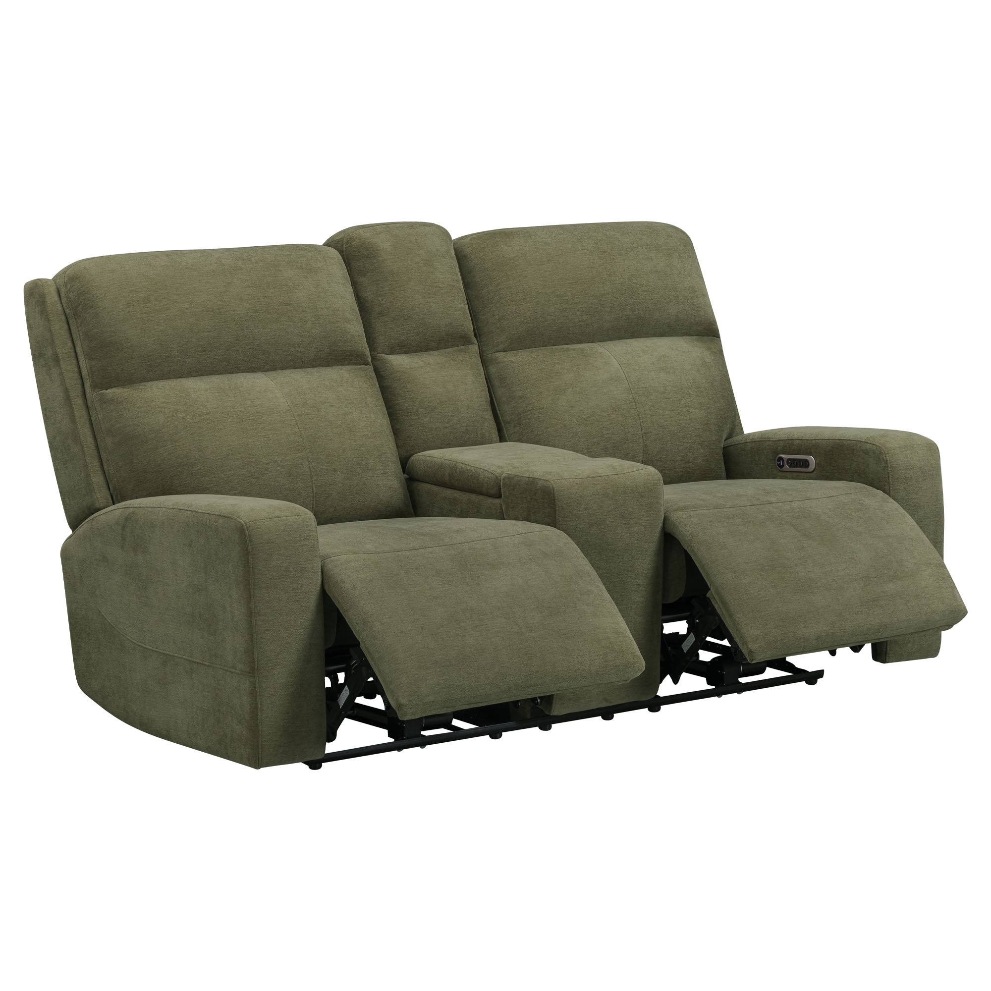 TRAXTON - JASPER MOSS Power Zero-Gravity Loveseat with Power Headrest & Lumbar