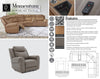 MOMENTUM - DARK GRANITE Power Zero Gravity Recliner with Heat & Massage