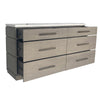 PURE MODERN BEDROOM Dresser with 6 Drawers