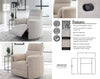 RADIUS - BURLAP Manual Swivel Glider Recliner