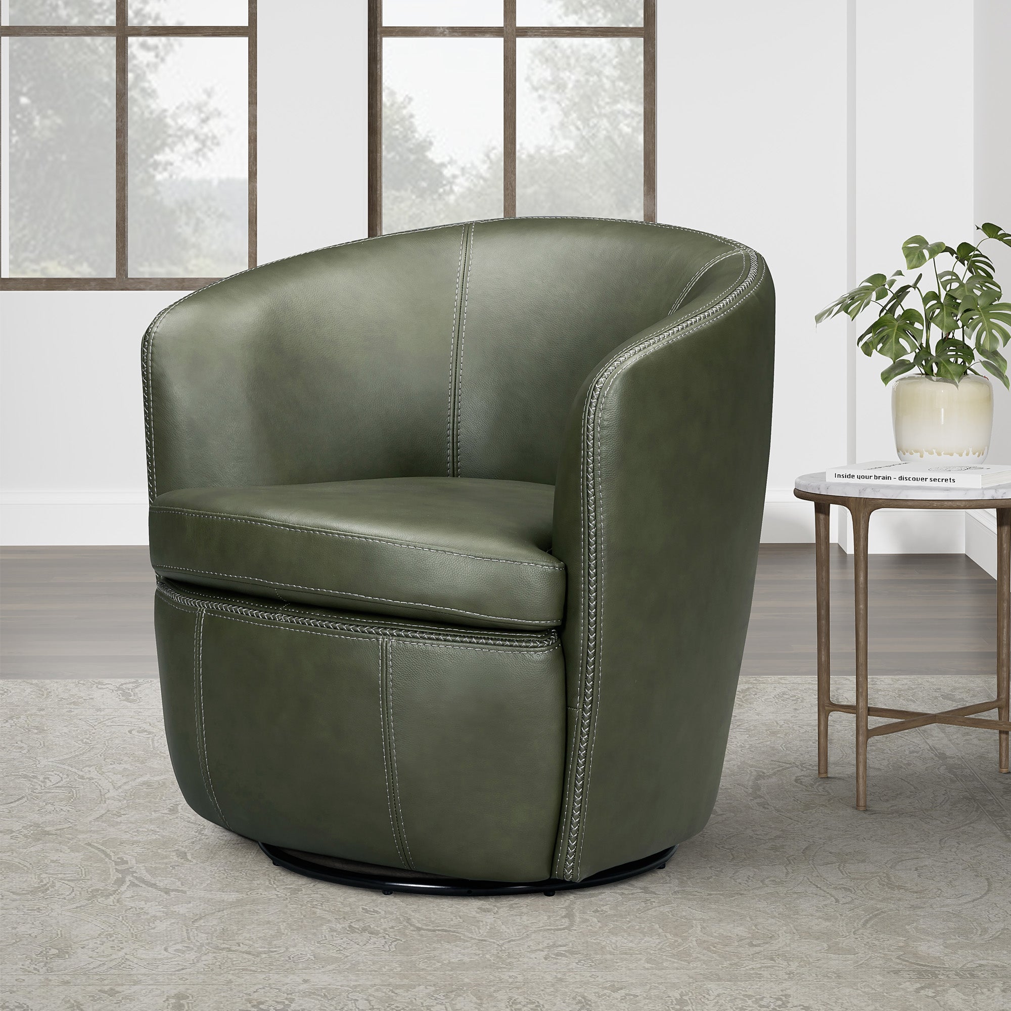 BAROLO - LYRIC SAGE Swivel Club Chair
