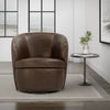 BAROLO - VINTAGE BROWN Swivel Club Chair