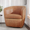 BAROLO - VINTAGE CARAMEL Swivel Club Chair