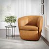 BAROLO - VINTAGE CARAMEL Swivel Club Chair