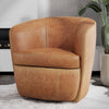 BAROLO - VINTAGE CARAMEL Swivel Club Chair