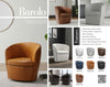 BAROLO - STEAMBOAT ICE Swivel Club Chair