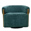 FINLEY - ISLAND TEAL Swivel Accent Chair
