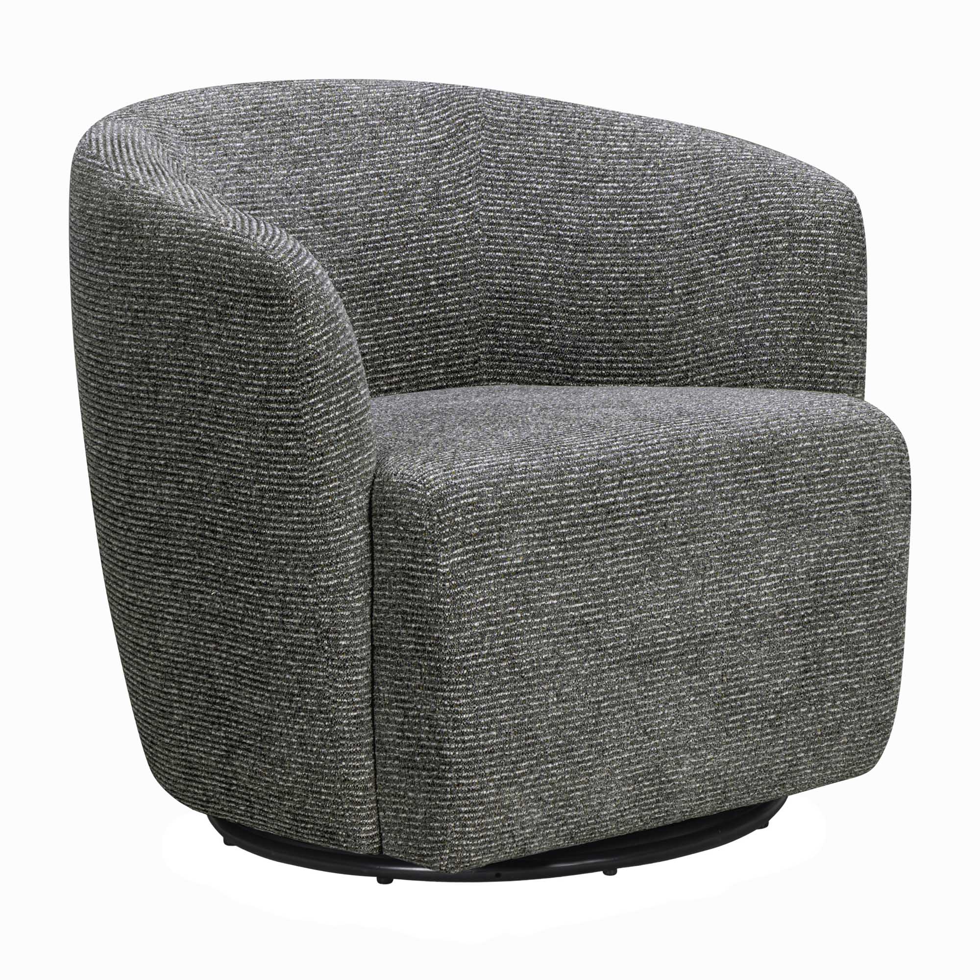 MINGLE - THATCH BLACK Swivel Glider Accent Chair