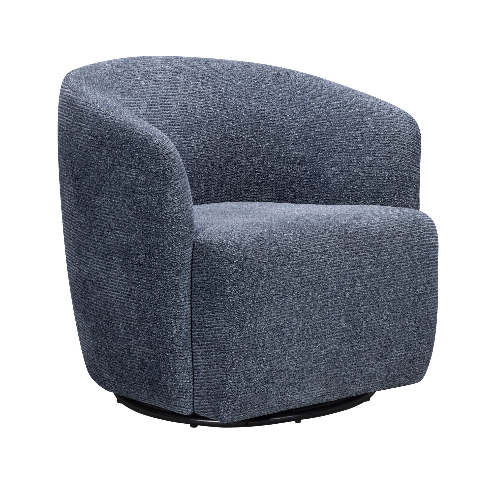 MINGLE - THATCH BLUE Swivel Glider Accent Chair